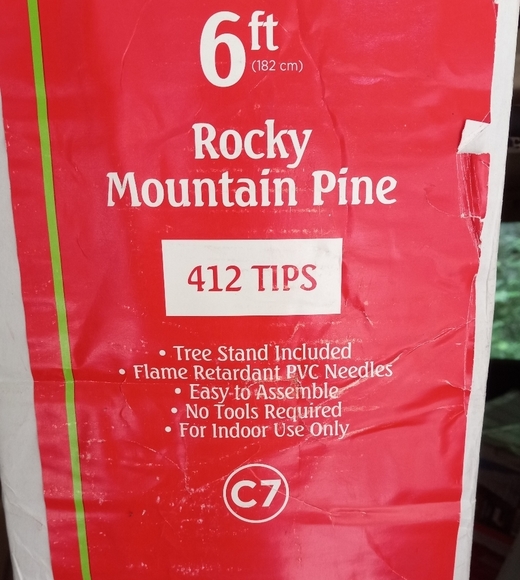 HOLIDAY Style 6' Rocky Mountain Pines White Christmas Tree, Flame Retardant - Picture 2 of 2